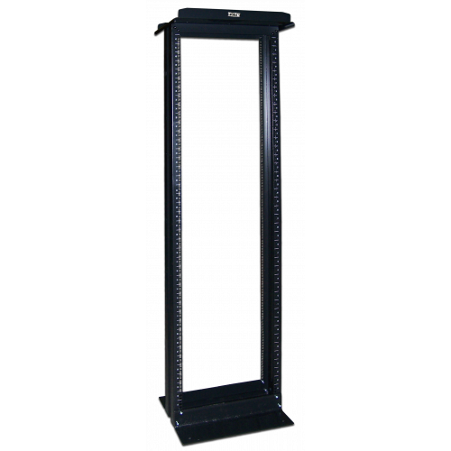19" Two post rack, black
